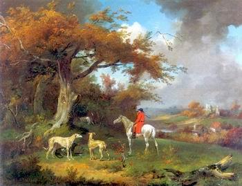 unknow artist Classical hunting fox, Equestrian and Beautiful Horses, 071. china oil painting image